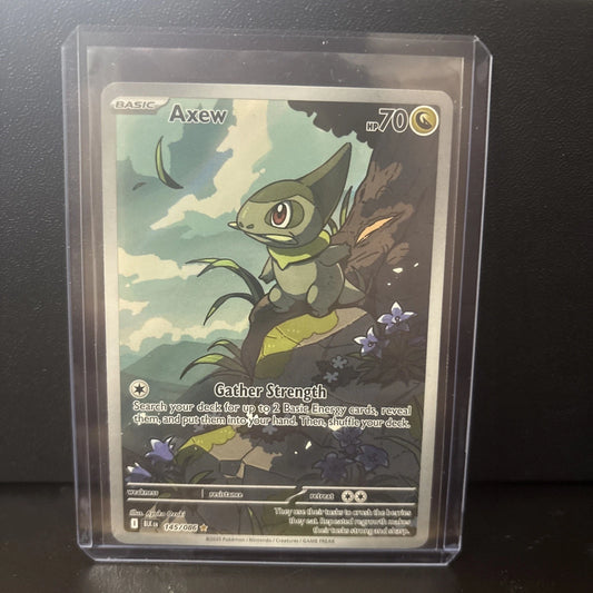 Axew 145/086 Sv: Black Bolt Holo Pokemon Card